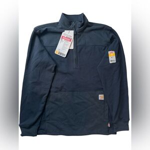 Carhartt Long Sleeve FR Mock Neck Midweight Sweatshirt Flame Resistant Force